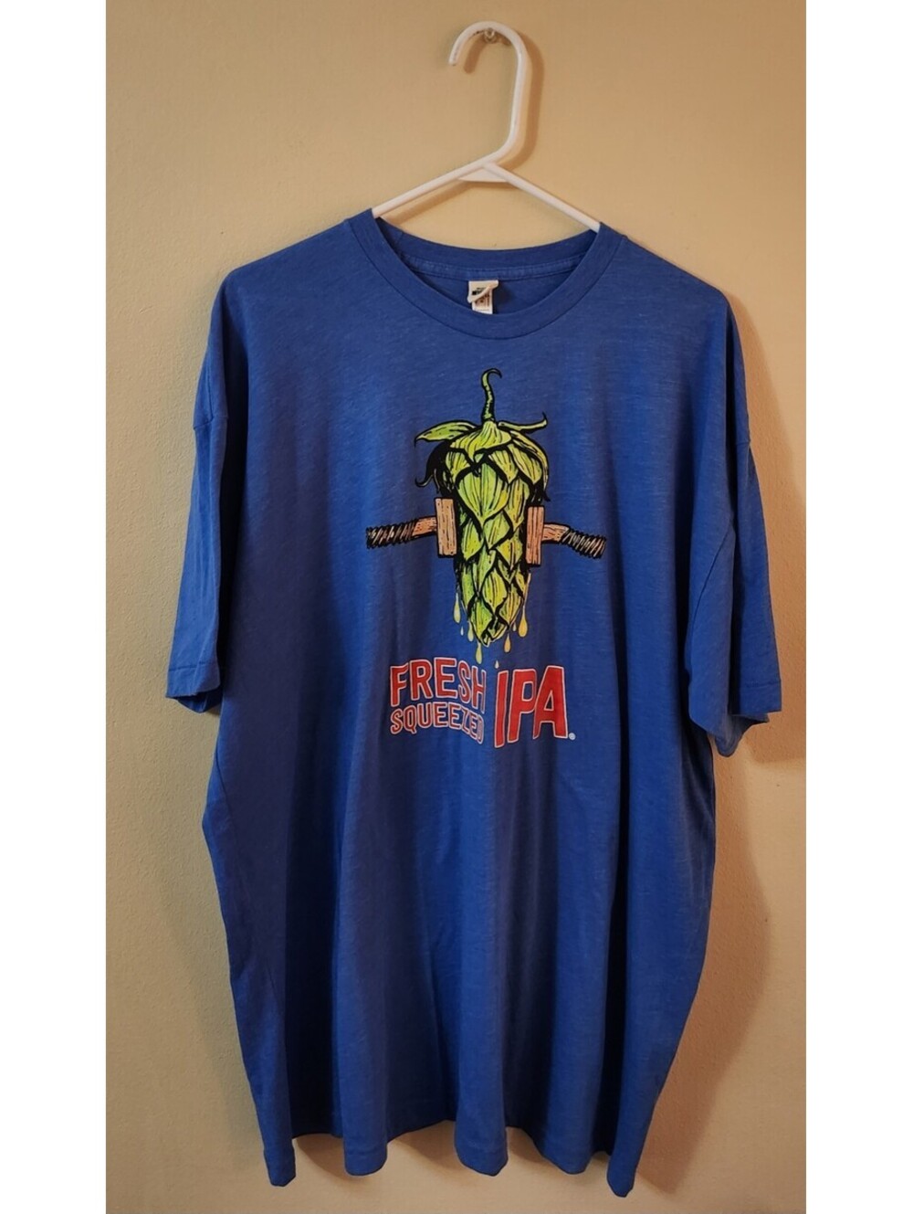 Deschutes Brewery Fresh Squeezed IPA Men’s T-Shirt 2XL Blue Short Sleeve Tee